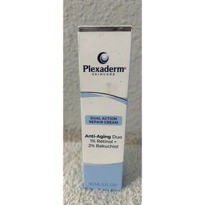 Plexaderm Skincare Dual Action Repair Cream 1% Retinol 2% Bakuchiol 30ml 1oz NEW